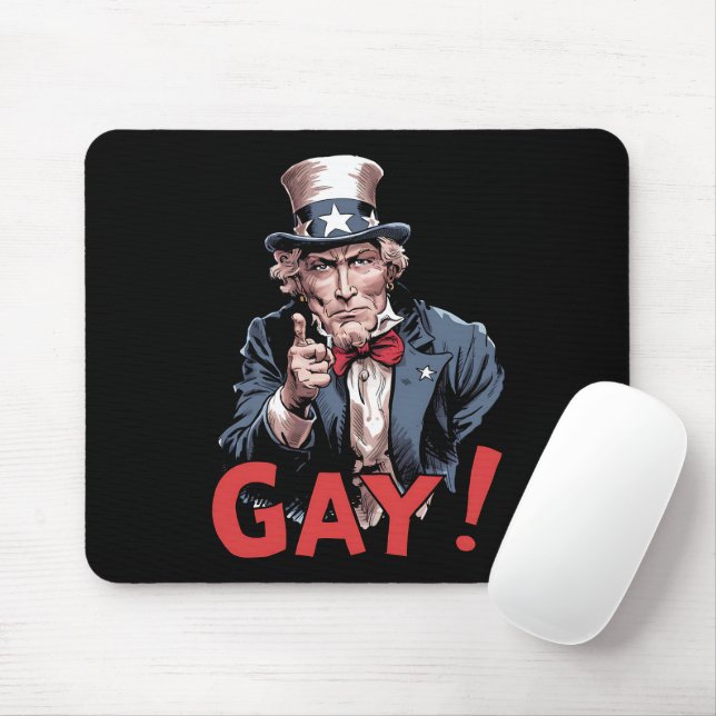 HBTQ stolt månads rolig Musmatta (Med mus)