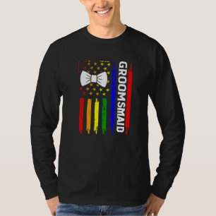 Hbtq-stolt Pride Gay Sängkantsfest Förlovning T Shirt
