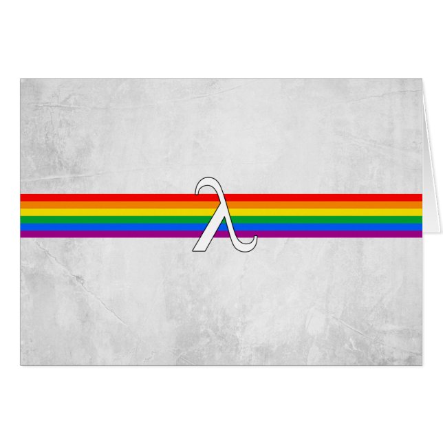 HBTQ-stolthet Aktivism Hälsningskort (Framsidan Horizontal)