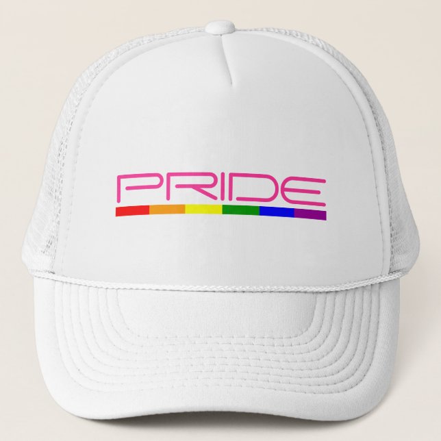 HBTQ stolthet färger Truckerkeps (Framsida)