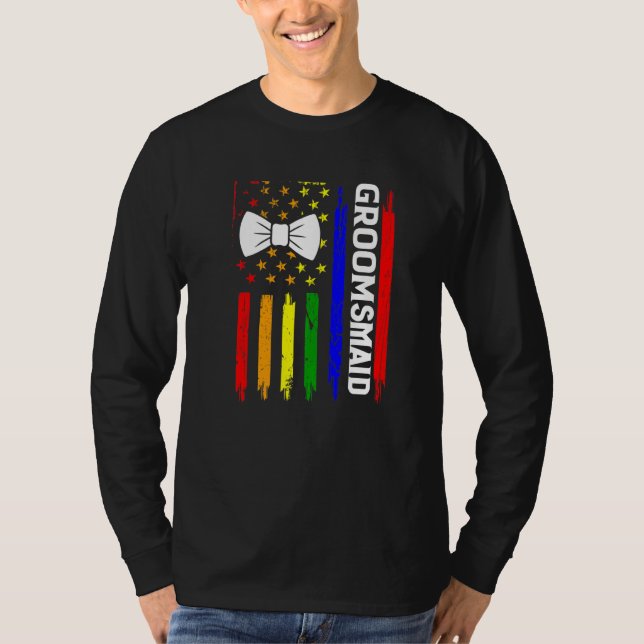 Hbtq-stolthet Gay Sällskapsresa Förlovning T Shirt (Framsida)
