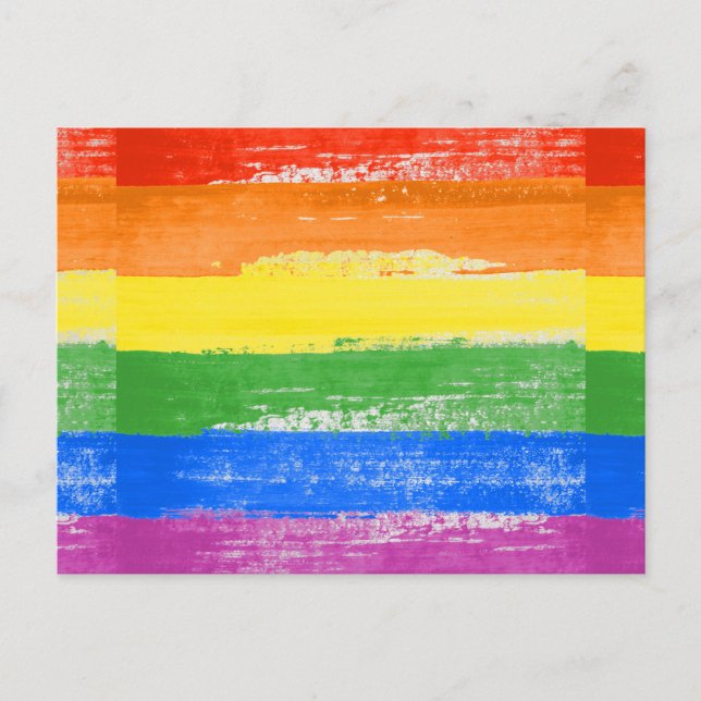 HBTQ Stolthet Måla Vykort (Framsida)
