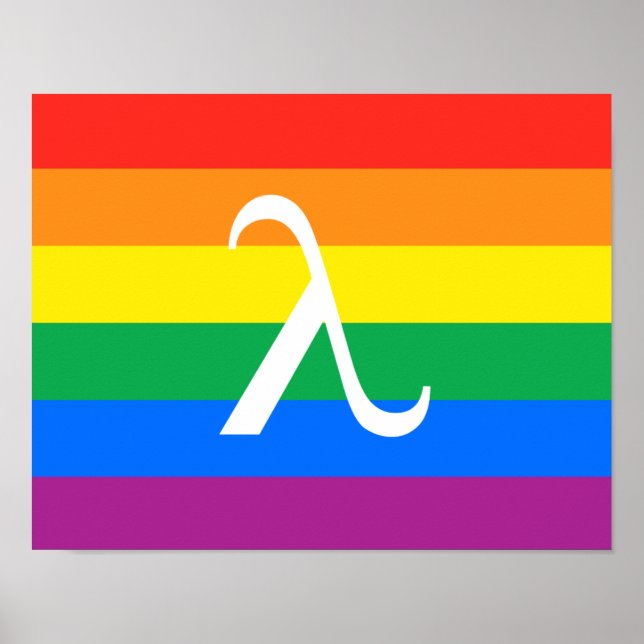 HBTQ-stolthet och aktivism Lambda Poster (Framsidan)