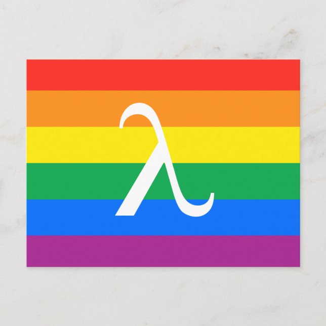 HBTQ-stolthet och aktivism Lambda Vykort (Framsida)