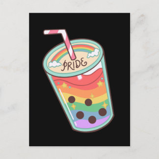 HBTQ+-stolthet. Regnbågsälskande rörelse. Vykort