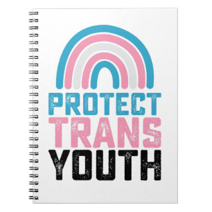 HBTQ stolthet Skydda trans transpersoner ungdomar Anteckningsbok