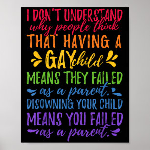 HBTQ-stolthet - Stolt förälder Mamma Pappa Föräldr Poster