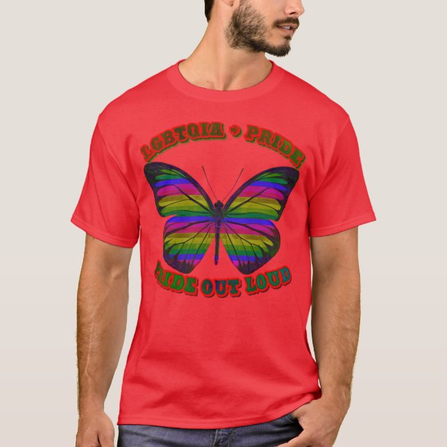 HBTQ stolthet T Shirt (Framsida)
