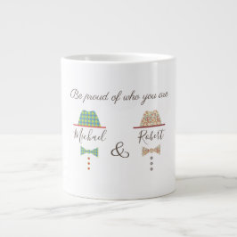 HBTQ-stolthet, Var stolt över vem du är, Monogram Jumbo Mugg