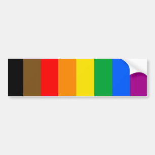 HBTQ-stolthetsflagga (8 ränder) Bildekal