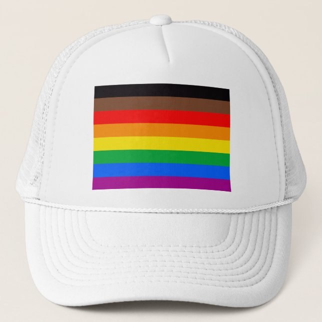 HBTQ-stolthetsflagga (8 ränder) Keps (Framsida)