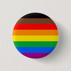 HBTQ-stolthetsflagga (8 ränder) Knapp