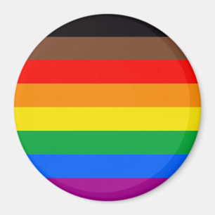 HBTQ-stolthetsflagga (8 ränder) Magnet