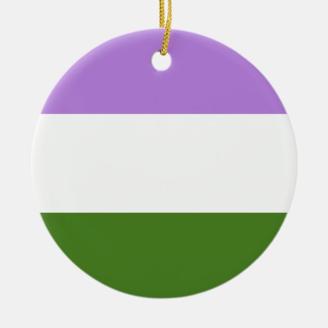 Hbtq-stolthetsflagga Julgransprydnad Keramik (Framsidan)