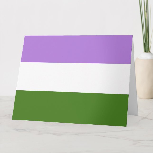 Hbtq-stolthetsflagga Kort (Framsida)