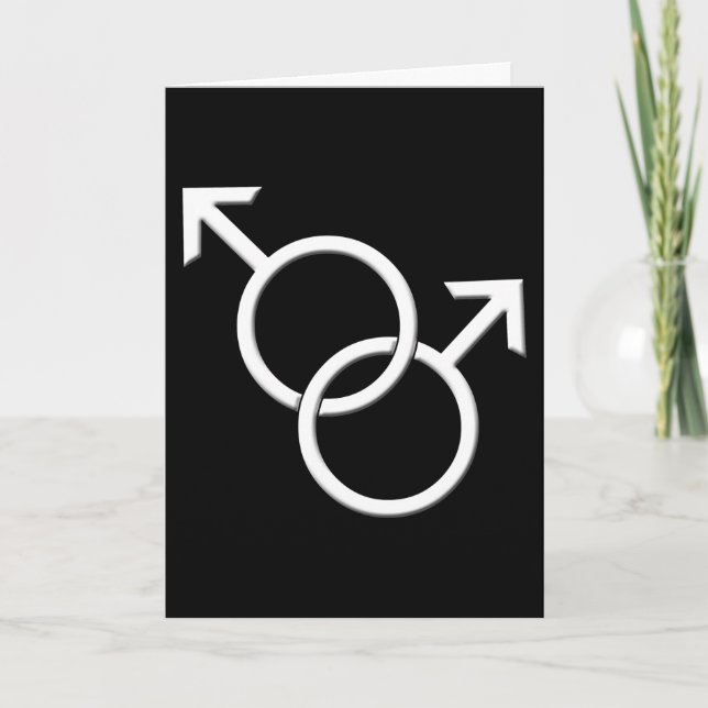 HBTQ-stoltskorts inbjudningar och kort för samköna (Framsida)