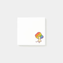 HBTQ Svamp Regnbåge Svamp Post-it-lappar