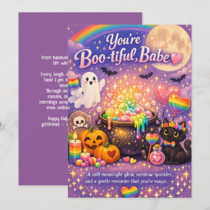 🎃🌈 HBTQ Till Min Vackra Dam Inbjudningar