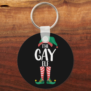 HBTQ Tomte Matchande Familj Julfest Nyckelring