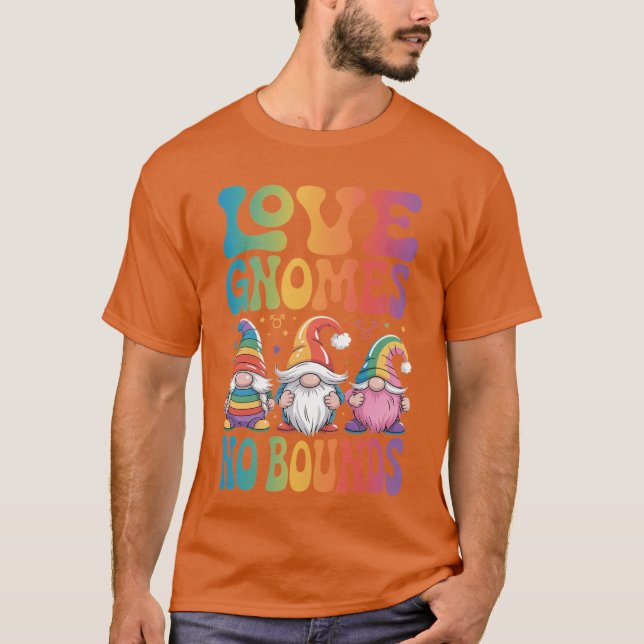 HBTQ Tomteälskare Lesbisk Gay Pride Månad Regnbåge T Shirt (Framsida)
