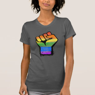 HBTQ Traditionell regnbågsstolthet näve T Shirt