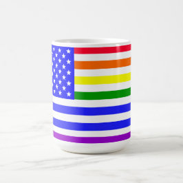 Hbtq USA Flagga Kaffemugg