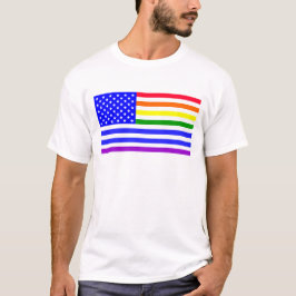 Hbtq USA Flagga T Shirt