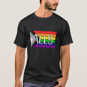 HBTQIA+ anhängare   Regnbagsflagga T Shirt