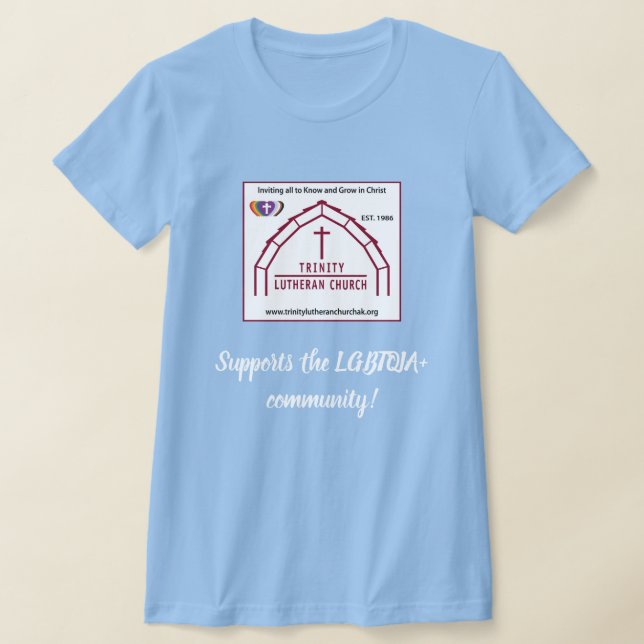 HBTQIA+-stödjande t-shirt (Laydown)