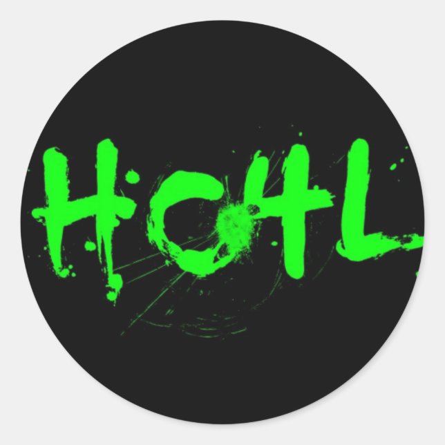 HC4L Sticker Runt Klistermärke (Framsida)