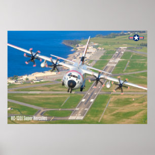 HC-130J TOPPEN HERCULES POSTER