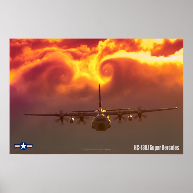 HC-130J TOPPEN HERCULES POSTER (Framsidan)
