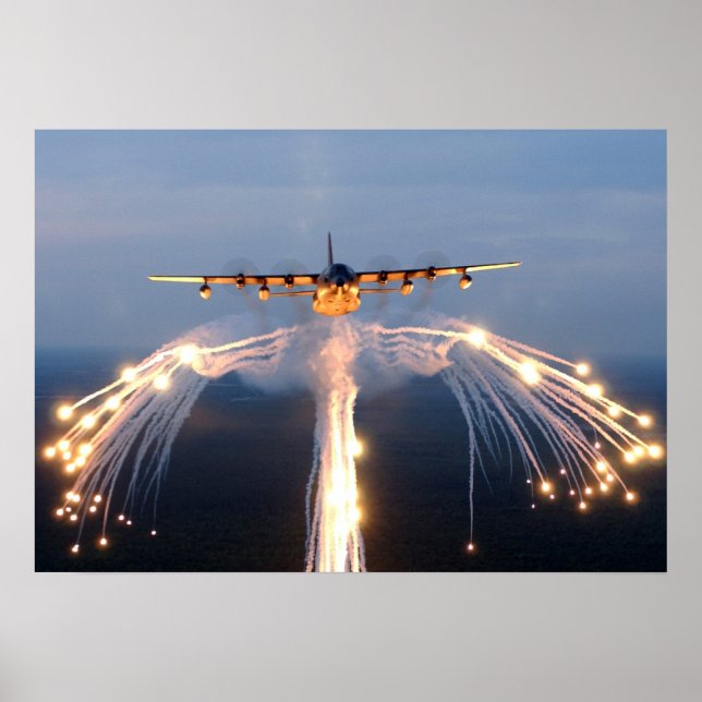 HC-130P/N Combat Kung Aircraft Poster (Framsidan)