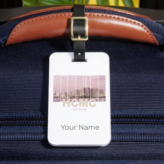 HCMC Saigon (Ho-Chi-Minh-City) Skyline Vietnam Bagagebricka (Framsida Insitu 2)