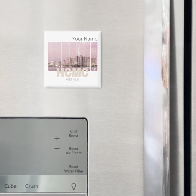 HCMC Saigon (Ho-Chi-Minh-City) Skyline Vietnam Magnet (In Situ (Fridge))