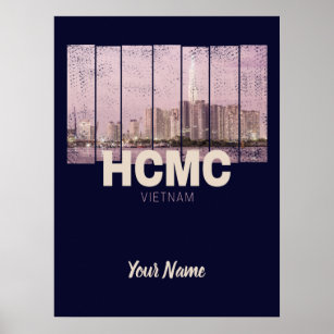 HCMC Saigon (Ho-Chi-Minh-City) Skyline Vietnam Poster
