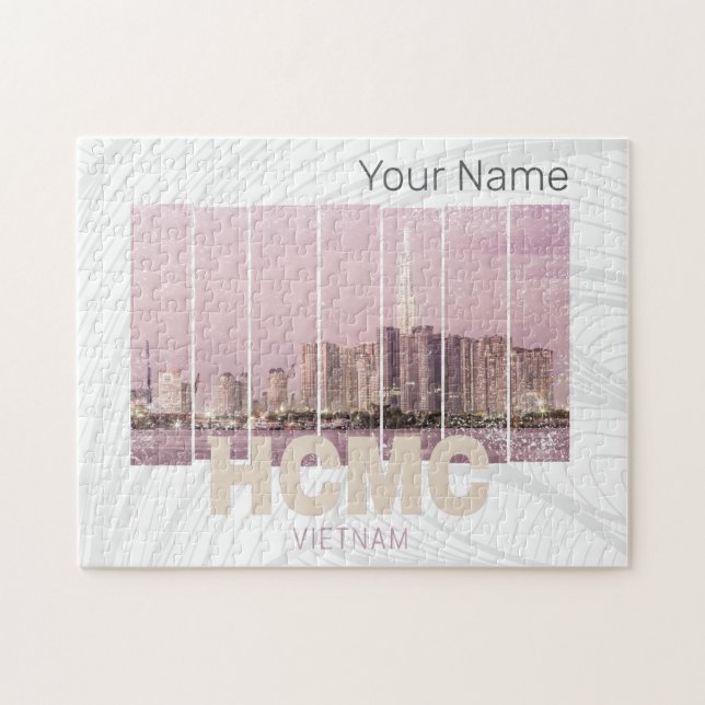 HCMC Saigon (Ho-Chi-Minh-City) Skyline Vietnam Pussel (Horisontell)