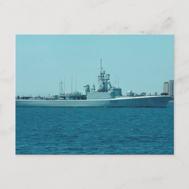 HCMS Saskatchewan’, Canadian Navy förstörare eskor Vykort (Framsida)