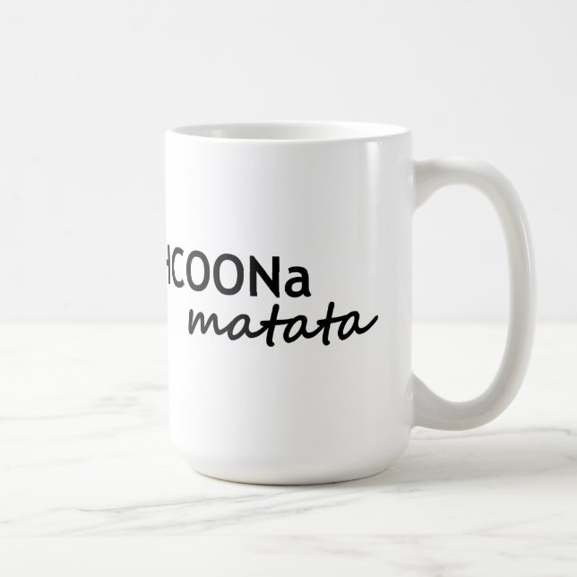 HCOONa Matata oroar inte är den lyckliga Kaffemugg (Höger)