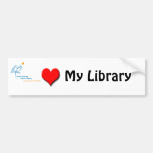 HCPL-bibliotekkärlek Bildekal