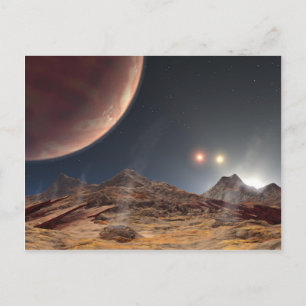 HD188753 Tre sol NASA Vykort
