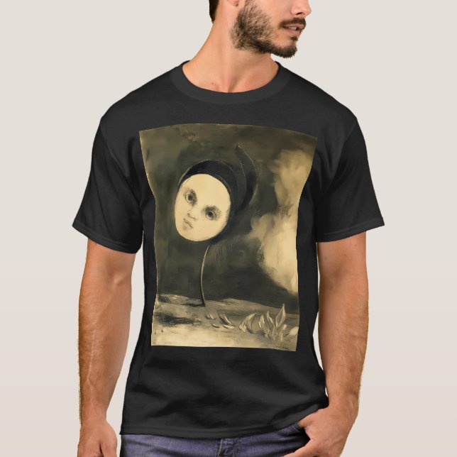 Hd Strange blomning efter Odilon Redon (1 880) hög T Shirt (Framsida)