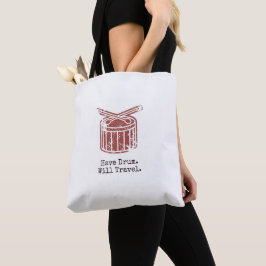 HD. WT Tote Bag - Vitt med svart handtag Tygkasse
