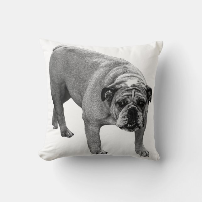 Hdagside Bulldog Pillow Kudde (Framsida)