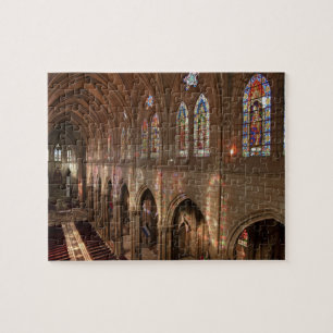 HDR-bild av Basilica insida, Quito, Ecuador Pussel