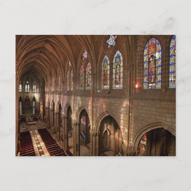 HDR-bild av Basilica insida, Quito, Ecuador Vykort (Framsida)