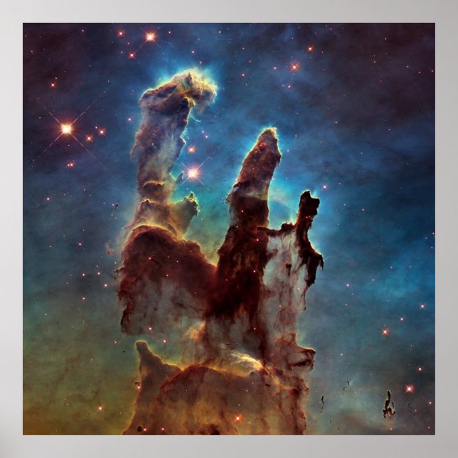 HDR Eagle Nebula Pillars of Creation Poster (Framsidan)