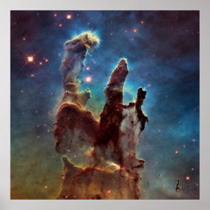 HDR Nebula-pelare för skapande Poster