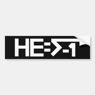 HE=√-1 (HAN är imaginär) [HAN = kvadrerar rotar av Bildekal