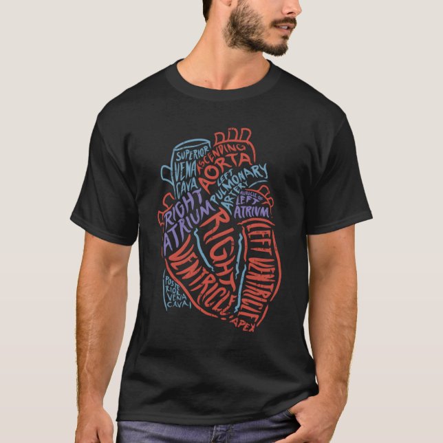 He Anatomy Doctor Medical Cardiovascular Biology S T Shirt (Framsida)